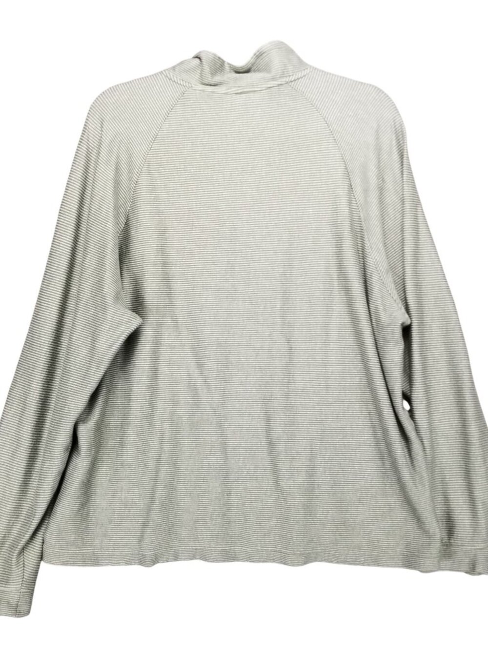 Cremieux Shirt Mens XL Green Striped Cotton Long Sleeve 1/4 Zip Sweatshirt - Picture 10 of 11